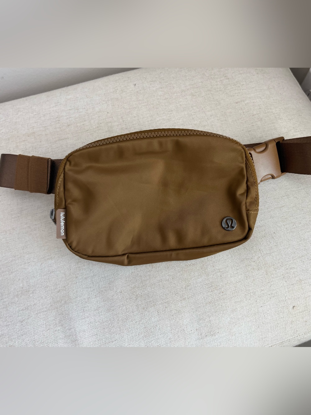 lululemon Caramel Belt Bag with Subtle Logo